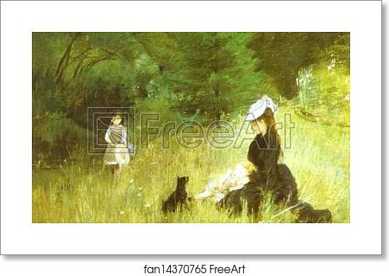 Free art print of In the Grass by Berthe Morisot Free art print of In the Grass by Berthe Morisot