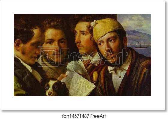 Free art print of Readers of the Newspaper in Naples by Orest Kiprensky Free art print of Readers of the Newspaper in Naples by Orest Kiprensky