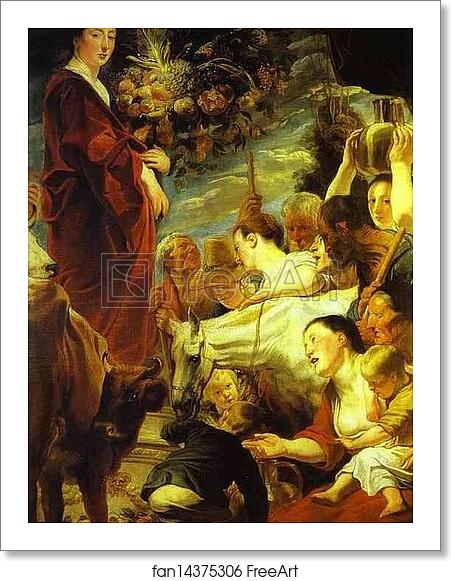 Free art print of An Offering to Ceres by Jacob Jordaens