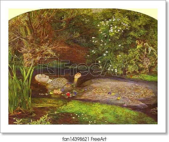 Free art print of Ophelia by Sir John Everett Millais