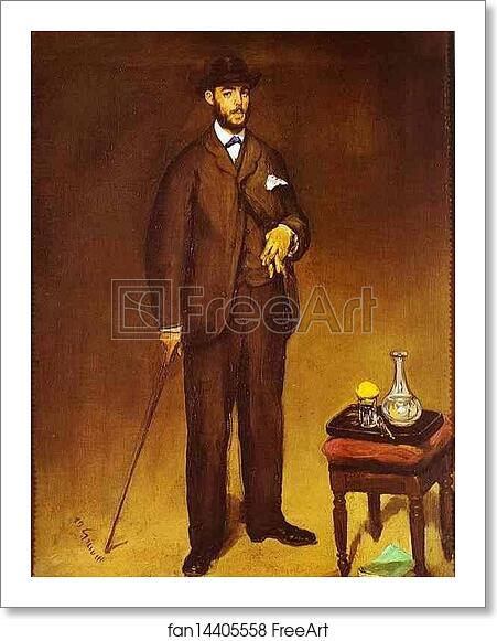 Free art print of Portrait of Théodore Duret by Edouard Manet
