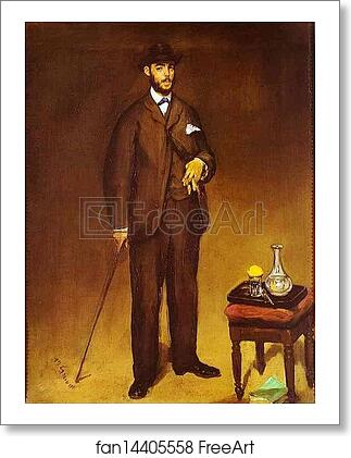 Free art print of Portrait of Théodore Duret by Edouard Manet
