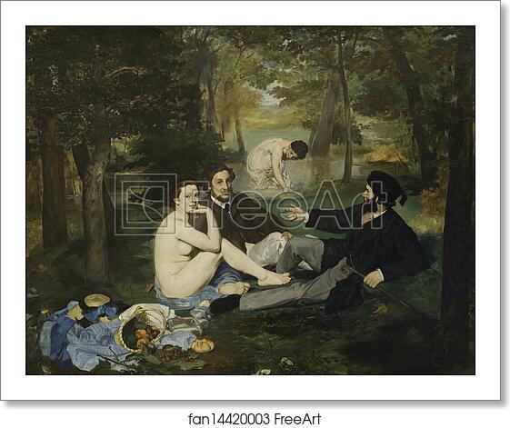 Free art print of Luncheon on the Grass by Édouard Manet Free art print of Luncheon on the Grass by Édouard Manet