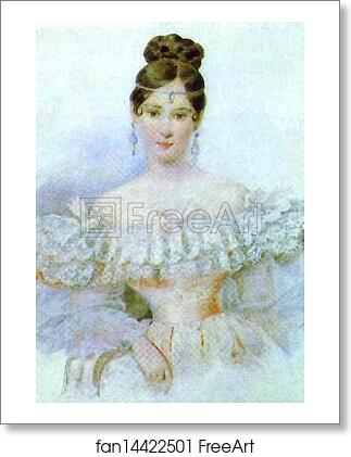 Free art print of Portrait of N. N. Pushkina, nee Goncharova by Alexander Brulloff Free art print of Portrait of N. N. Pushkina, nee Goncharova by Alexander Brulloff