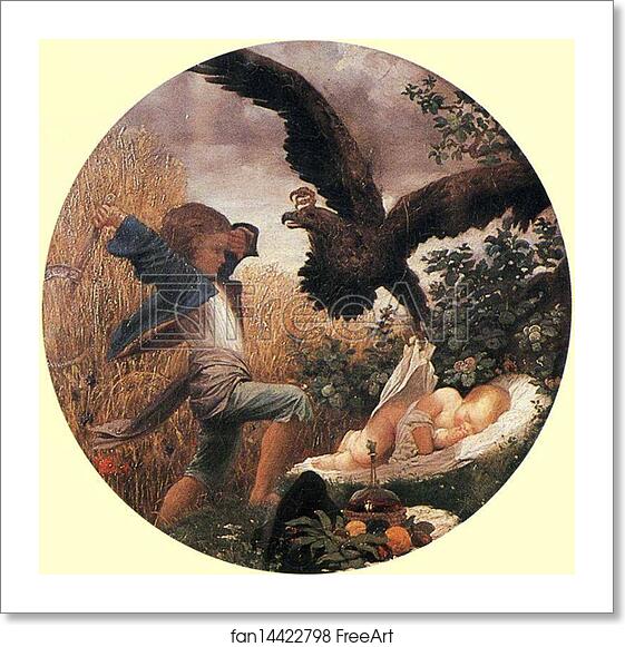 Free art print of A Boy Saving a Baby from the Clutches of an Eagle by Frederick Leighton Free art print of A Boy Saving a Baby from the Clutches of an Eagle by Frederick Leighton