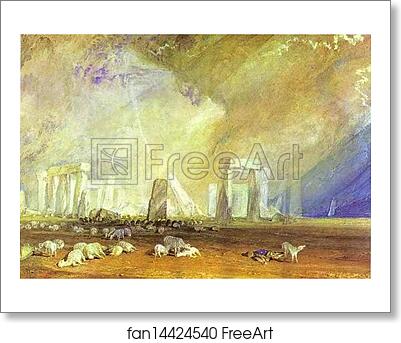 Free art print of Stonehenge by Joseph Mallord William Turner