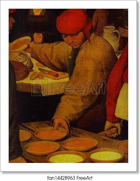 Free art print of The Peasant Wedding. Detail by Pieter Bruegel The Elder Free art print of The Peasant Wedding. Detail by Pieter Bruegel The Elder