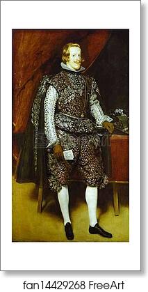 Free art print of Philip IV in Brown and Silver by Diego Velázquez
