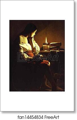 Free art print of Repenting Magdalene by Georges De La Tour Free art print of Repenting Magdalene by Georges De La Tour
