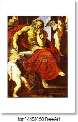 Free art print of St. Jerome in His Hermitage by Peter Paul Rubens Free art print of St. Jerome in His Hermitage by Peter Paul Rubens