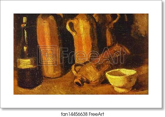 Free art print of Still Life with Four Jugs by Vincent Van Gogh Free art print of Still Life with Four Jugs by Vincent Van Gogh