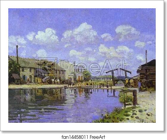 Free art print of The Saint-Martin Canal by Alfred Sisley Free art print of The Saint-Martin Canal by Alfred Sisley