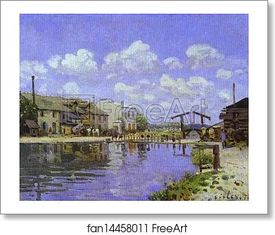Free art print of The Saint-Martin Canal by Alfred Sisley