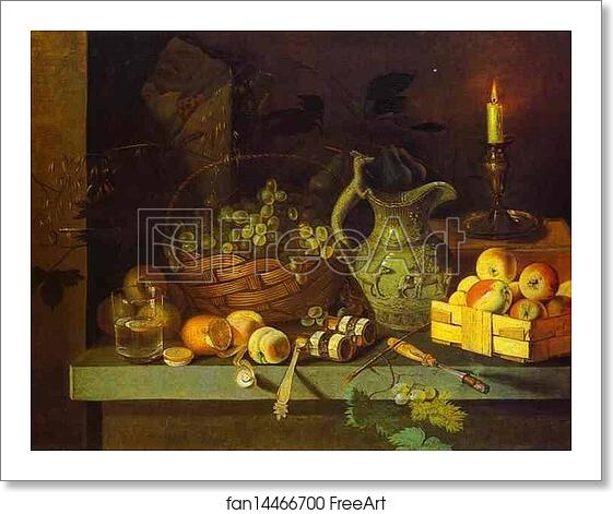 Free art print of Still-Life with Candle by Ivan Khrutsky Free art print of Still-Life with Candle by Ivan Khrutsky