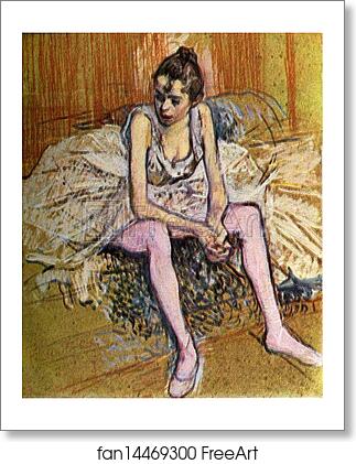 Free art print of Seated Dancer by Henri De Toulouse-Lautrec