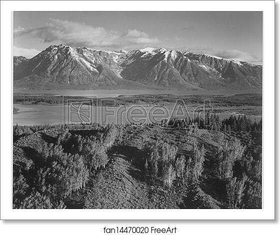 Free art print of Grand Teton National Park, Wyoming.  Photographs of National Parks and Monuments, compiled 1941 - 1942, documenting the period ca. 1933 - 1942. by Ansel Adams (1902-1984)