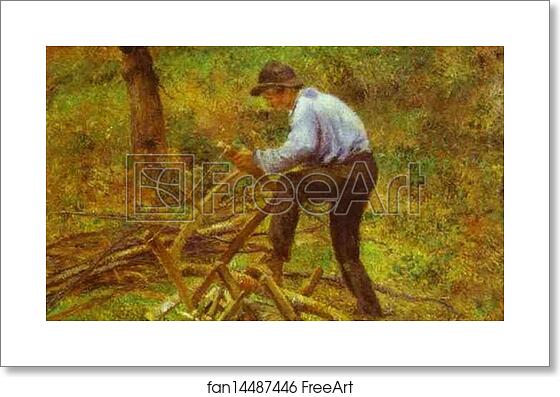 Free art print of The Woodcutter by Camille Pissarro Free art print of The Woodcutter by Camille Pissarro