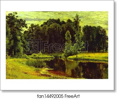 Free art print of Pond in a Old Park by Ivan Shishkin