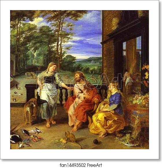 Free art print of Christ in the House of Martha and Mary by Peter Paul Rubens Free art print of Christ in the House of Martha and Mary by Peter Paul Rubens