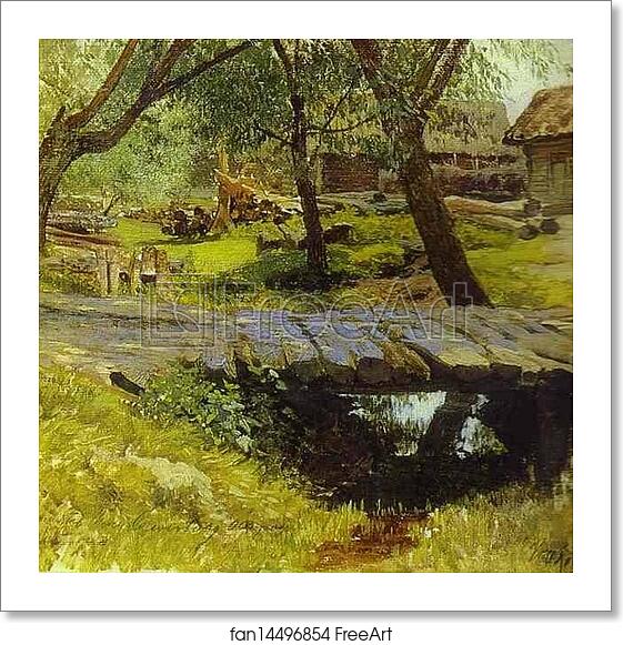 Free art print of Footbridge. Savvina Sloboda by Isaac Levitan Free art print of Footbridge. Savvina Sloboda by Isaac Levitan