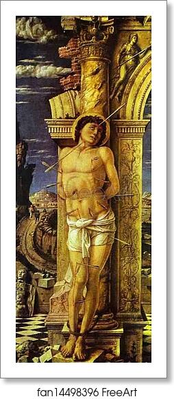 Free art print of St. Sebastian by Andrea Mantegna