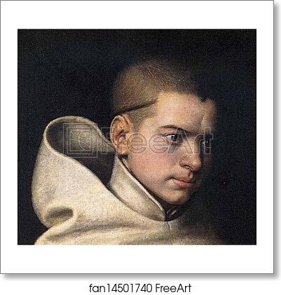 Free art print of Portrait of a Monk. Detail by Sofonisba Anguissola