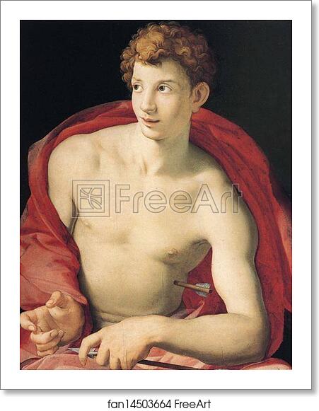 Free art print of Portrait of Young Man as Saint Sebastian by Agnolo Bronzino Free art print of Portrait of Young Man as Saint Sebastian by Agnolo Bronzino
