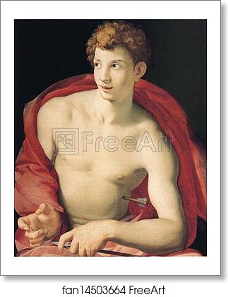 Free art print of Portrait of Young Man as Saint Sebastian by Agnolo Bronzino
