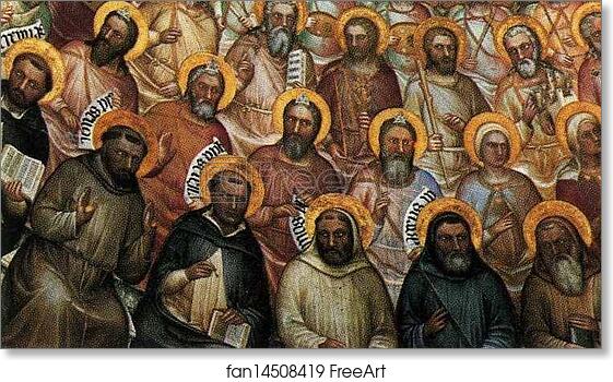 Free art print of Paradise. Dome frescoes by Giusto De’ Menabuoi