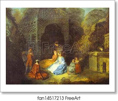 Free art print of The Flautist by Jean-Antoine Watteau