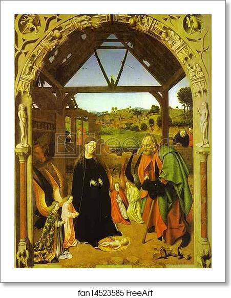 Free art print of The Nativity by Petrus Christus