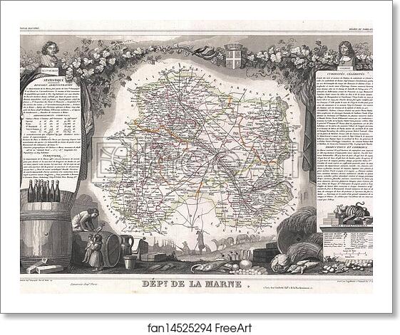 Free art print of Dept. de la Marne. by Victor Jules Levasseur Free art print of Dept. de la Marne. by Victor Jules Levasseur