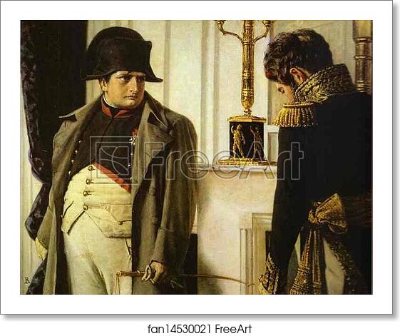 Free art print of Napoleon and Marshal Loriston ("Peace at all costs!") by Vasily Vereshchagin