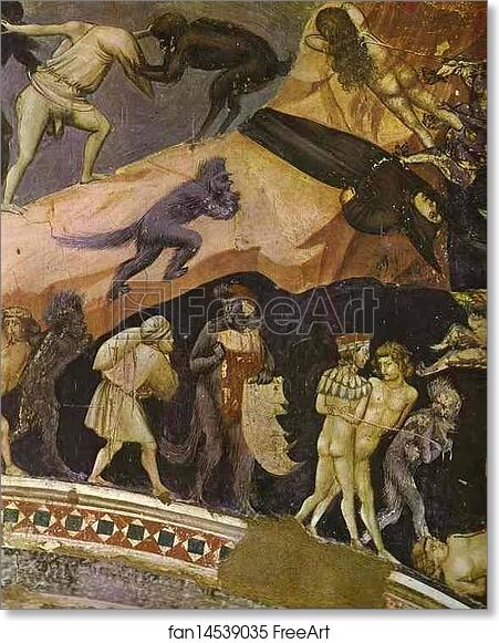 Free Art Print Of The Last Judgement Detail By Giotto 1304 1306 Fresco Capella Degli Scrovegni Padua Italy Freeart Fan