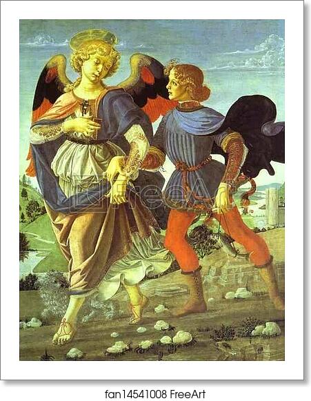 Free art print of Tobias and the Angel by Andrea Del Verrocchio