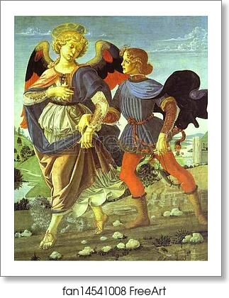 Free art print of Tobias and the Angel by Andrea Del Verrocchio