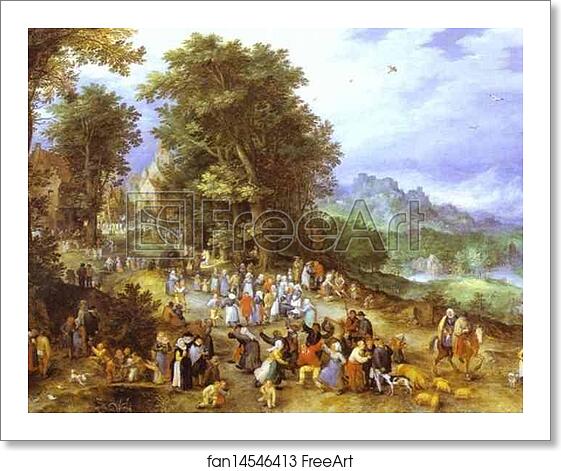 Free art print of A Flemish Fair by Jan Brueghel The Elder Free art print of A Flemish Fair by Jan Brueghel The Elder