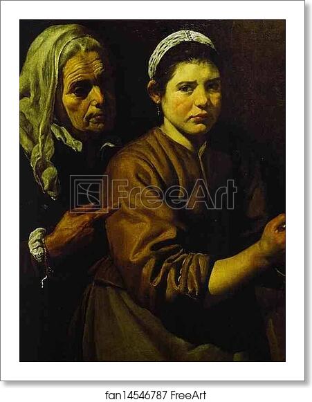 Free art print of Christ in the House of Martha and Mary. Detail by Diego Velázquez Free art print of Christ in the House of Martha and Mary. Detail by Diego Velázquez