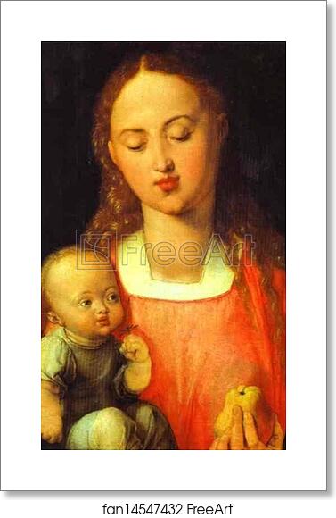 Free art print of Madonna of the Pear by Albrecht Dürer Free art print of Madonna of the Pear by Albrecht Dürer