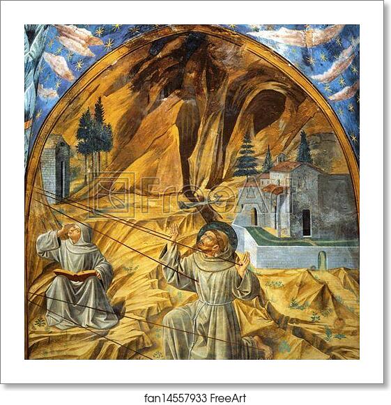 Free art print of Stigmatization of St. Francis by Benozzo Gozzoli