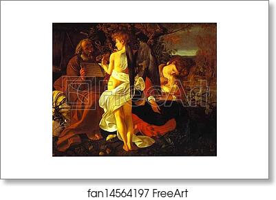 Free art print of The Rest on the Flight into Egypt by Caravaggio