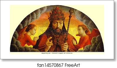 Free art print of God the Father Blessing by Gerard David