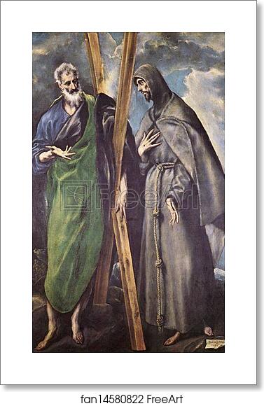 Free art print of St. Andrew and St. Francis by El Greco