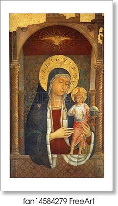 Free art print of Madonna and Child Giving Blessings by Benozzo Gozzoli