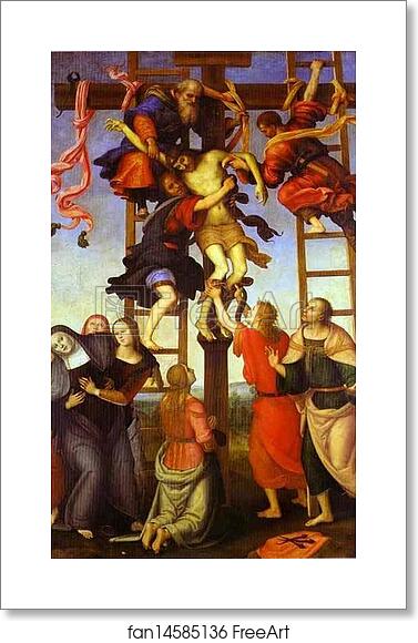 Free art print of The Deposition from the Cross by Pietro Perugino