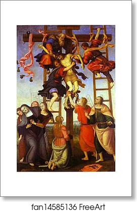 Free art print of The Deposition from the Cross by Pietro Perugino