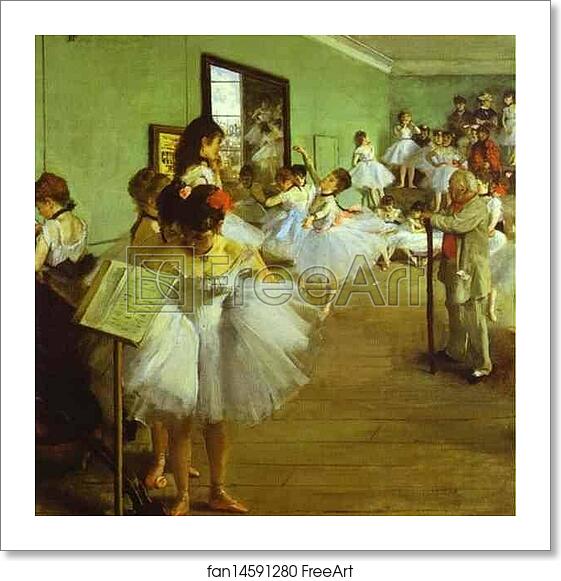 Free art print of Dancing Examination by Edgar Degas