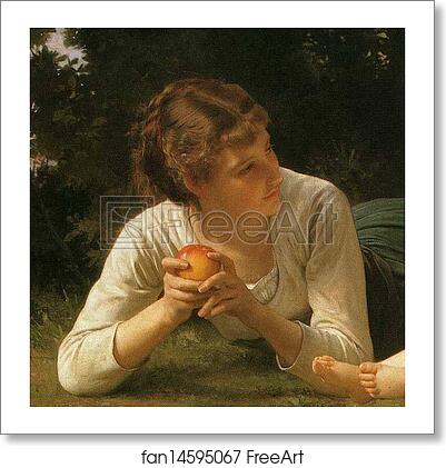 Free art print of Temptation. Detail by William-Adolphe Bouguereau Free art print of Temptation. Detail by William-Adolphe Bouguereau