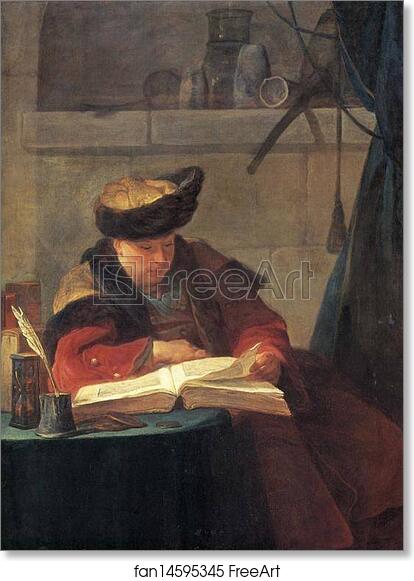 Free art print of Portrait of the Painter Joseph Aved by Jean-Baptiste-Simeon Chardin