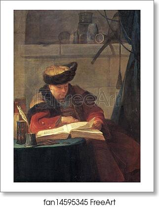Free art print of Portrait of the Painter Joseph Aved by Jean-Baptiste-Simeon Chardin